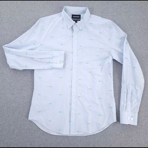 Bonobos men’s slim fit shark shirt blue medium m